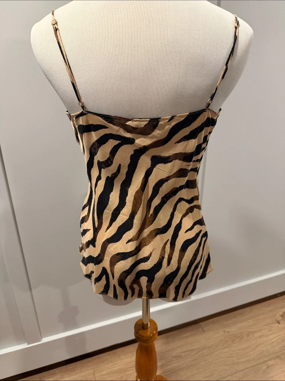 J. Crew Beige and Brown Animal Print Camisole